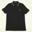 Fred Perry Twin Tipped Polo Shirt M3600 - Black/Cyber Blue/Light Rust